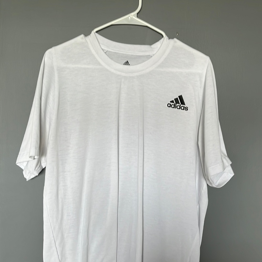White Adidas Tee